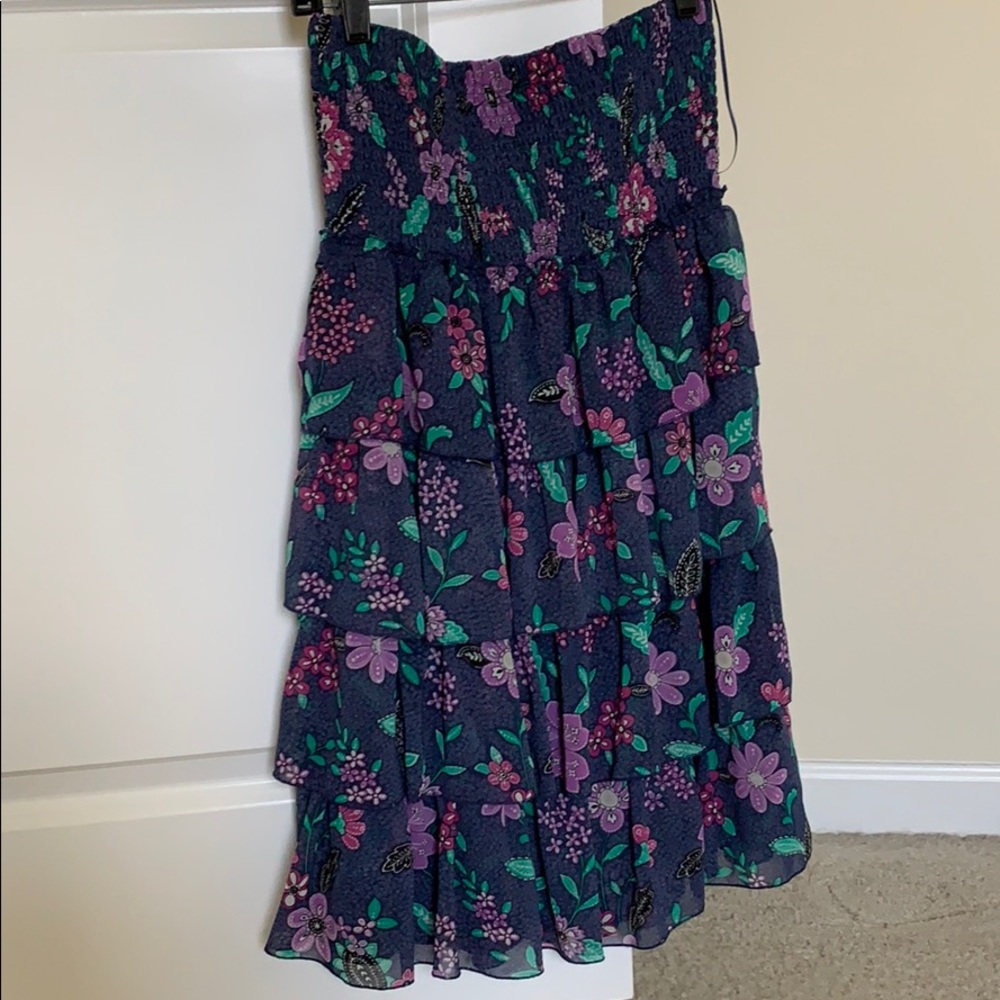 American Eagle Floral Ruffle Dress